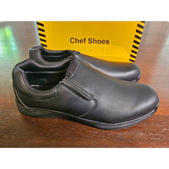 Chef Shoes Slip On Work Shoes Mens Size 12 Black Slip Resistant Memory Foam main image 7